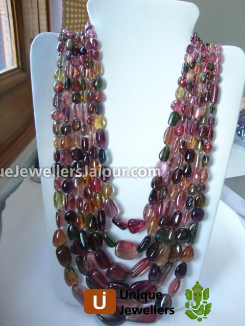 Tourmaline Plain Nugget Beads